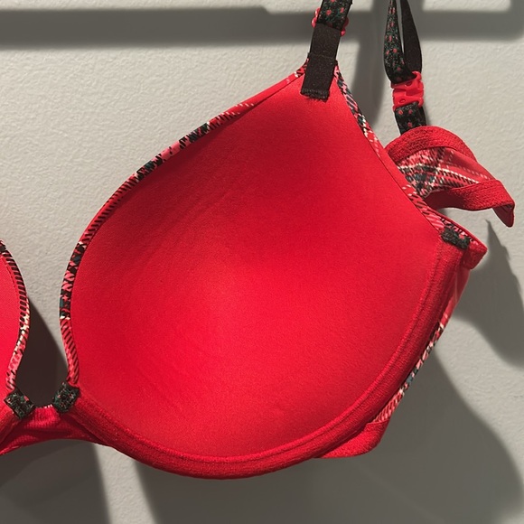 Victoria’s Secret 34D Sexy Tee Smooth Push-up Bra Plaid - Picture 5 of 6